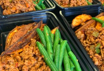 Taco Style Ground Turkey with Green Beans & Sweet Wedges