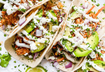 Mexican Chicken Tinga Street Tacos