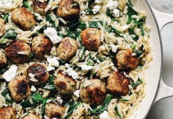 Mediterranean Turkey Meatballs with Tzatziki