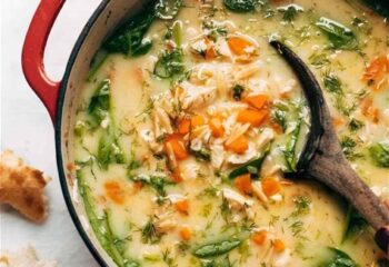 Grandma Yaya's Greek Chicken Lemon Orzo Soup