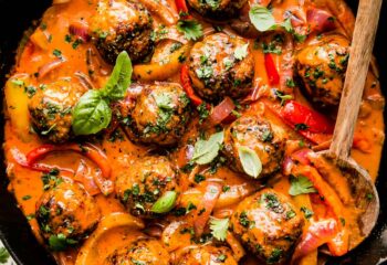 Thai Chicken Meatballs & Sweet Potato Glass Noodles