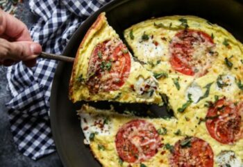 Roasted Tomato, Basil & Mutz Frittata