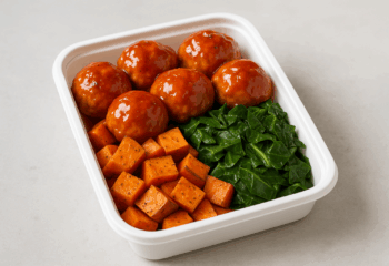 Peach BBQ Chicken Meatballs