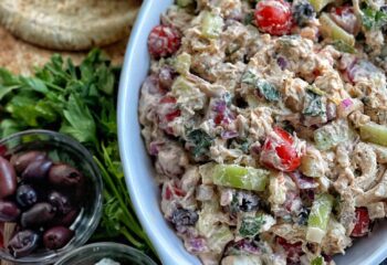 Greek Mediterranean Chicken Salad, 1/2 lb container