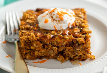 Carrot Cake Oatmeal Bake