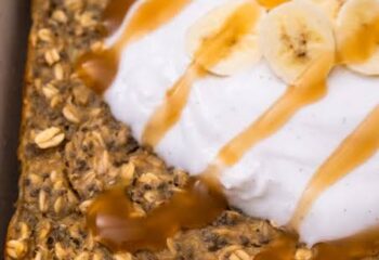 Banoffee Oatmeal Bake Banoffee Oatmeal Bake