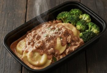 Drunken Ravioli Bolognese