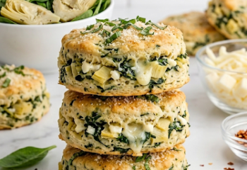 Spinach Artichoke Breakfast Biscuits Spinach Artichoke Breakfast Biscuits