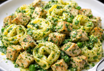 Spring Lemon Pesto Chicken Tortellini