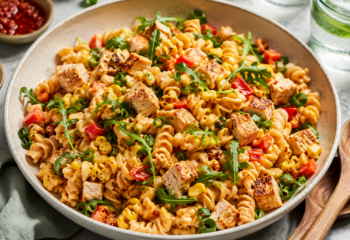 Calabrian Chili Chicken Pasta Salad