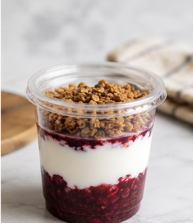 Local Yogurt & Jammy Summer Berry Parfait