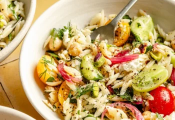 Herby Chickpea & Feta Orzo Salad Herby Chickpea & Feta Orzo Salad