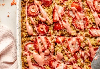 Brown Butter Strawberry Baked Oats