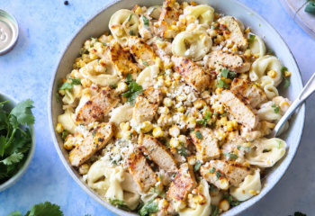 Street Corn Tortellini with Grilled Chicken