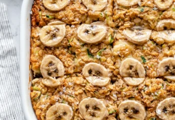 Salted Brown Butter Banana Zucchini Baked Oatmeal