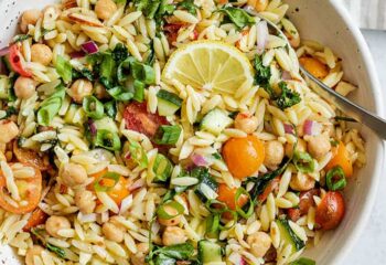 Orzo, Mozzarella, Chickpea & Balsamic Pasta Salad Orzo, Mozzarella, Chickpea & Balsamic Pasta Salad